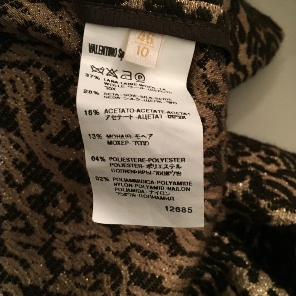 Valentino Brown/ glitter blouse top - Picture 7 of 8